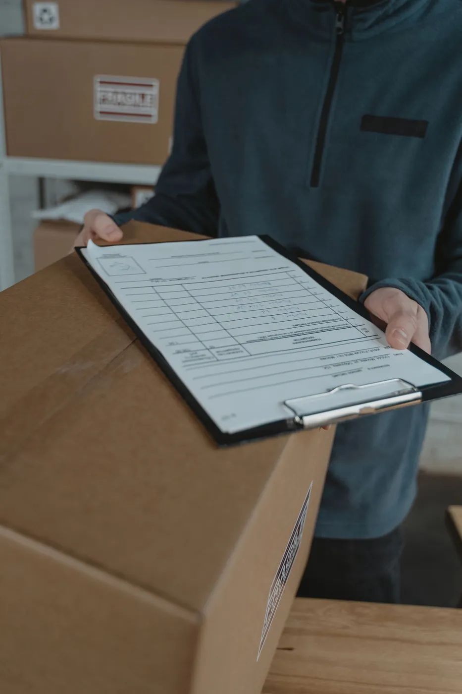 Shipment documents and logistics being coordinated